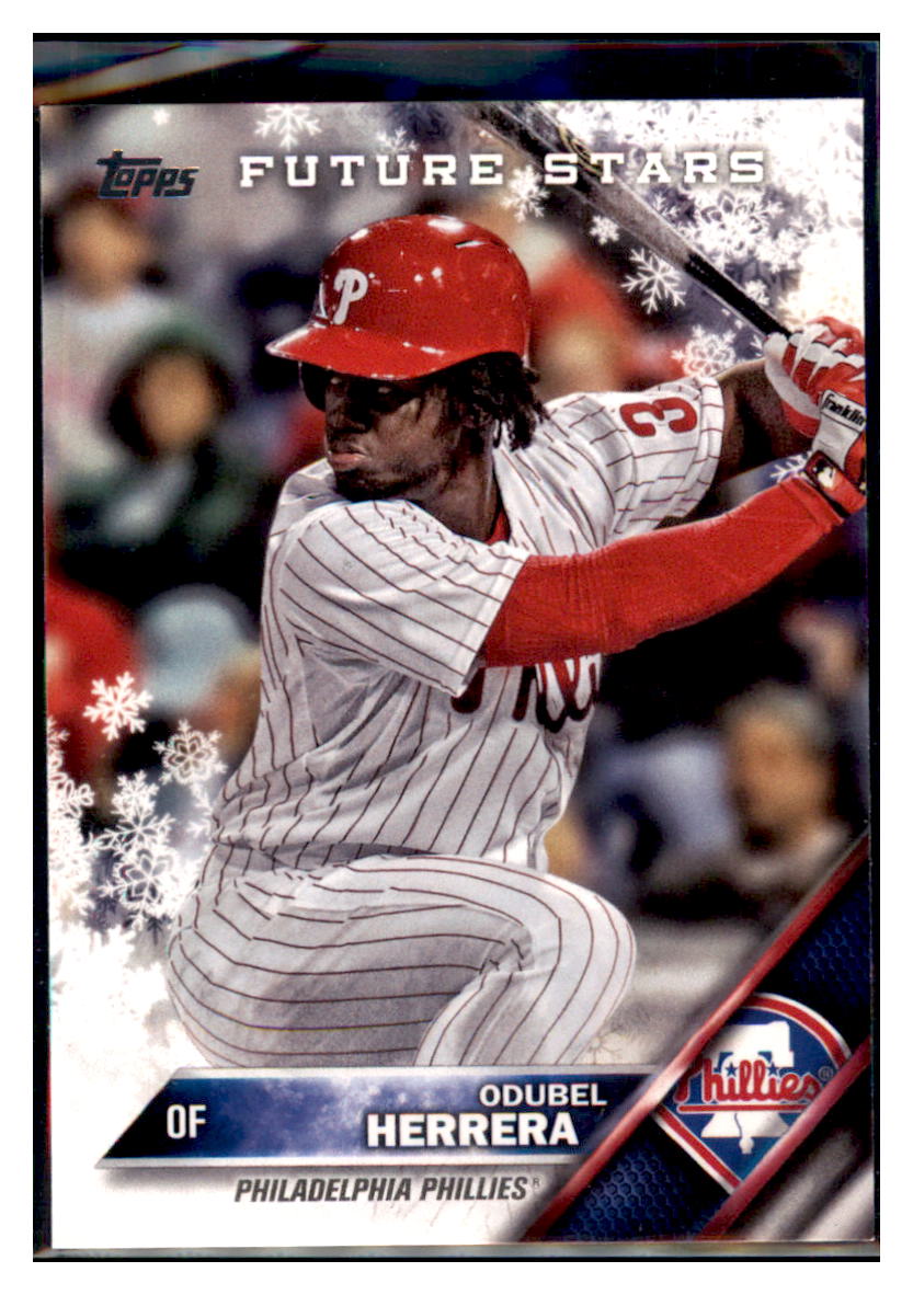 2016 Topps Holiday Odubel Herrera  Philadelphia Phillies #HMW145 Baseball
  card   MATV2_1b simple Xclusive Collectibles