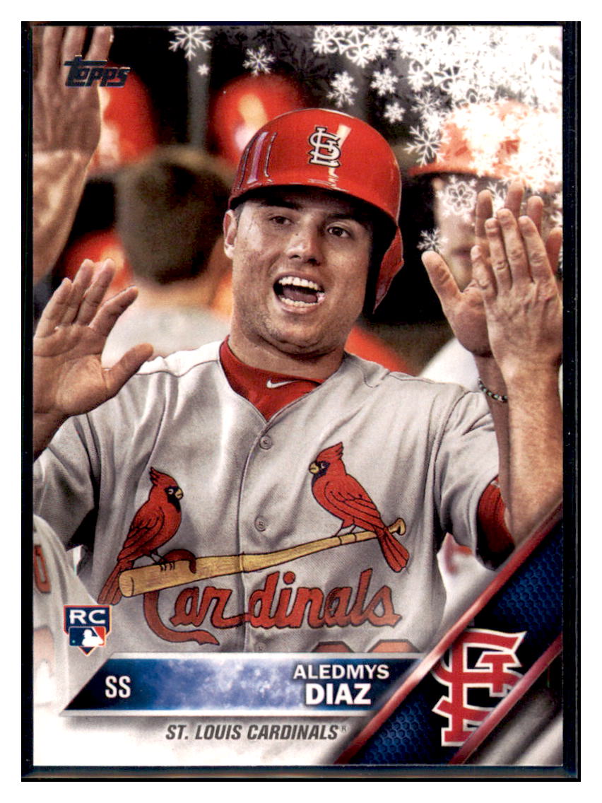 2016 Topps Holiday Aledmys Diaz  St. Louis Cardinals #HMW62 Baseball
  card   MATV2 simple Xclusive Collectibles