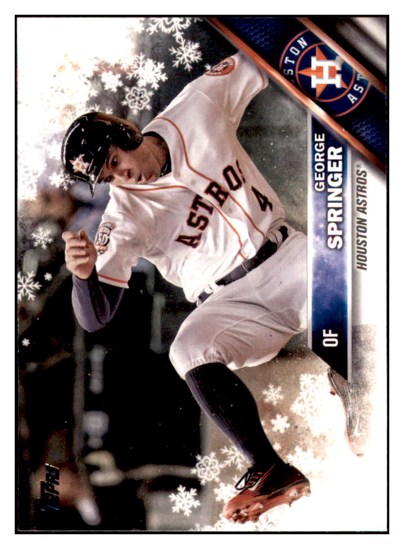 2016 Topps Holiday George Springer Houston Astros #HMW7 Baseball card MATV2_1d simple Xclusive Collectibles