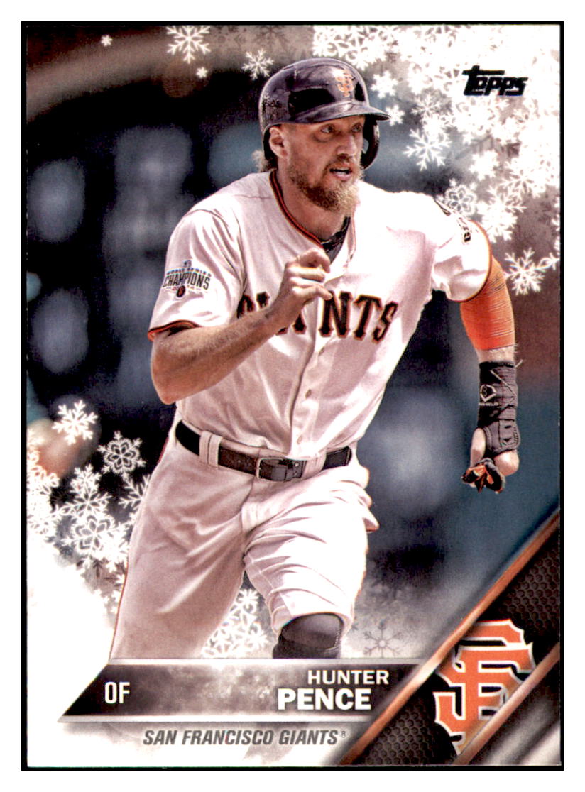 2016 Topps Hunter Pence San Francisco Giants #154 Baseball
card MATV2 simple Xclusive Collectibles