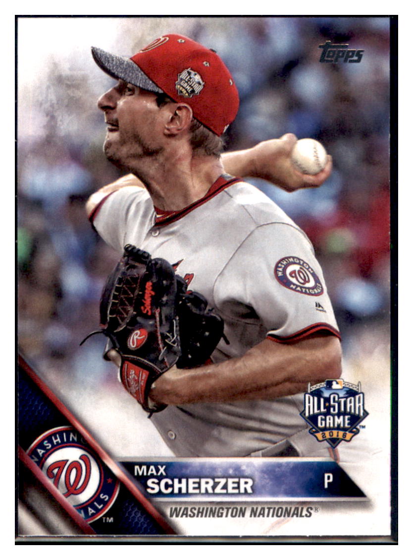 2016 Topps Update Max Scherzer Washington Nationals #US19 Baseball
card MATV2 simple Xclusive Collectibles
