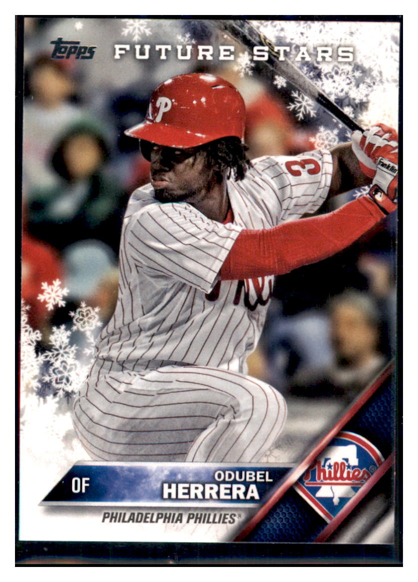 2016 Topps Holiday Odubel Herrera  Philadelphia Phillies #HMW145 Baseball
  card   MATV2_1a simple Xclusive Collectibles