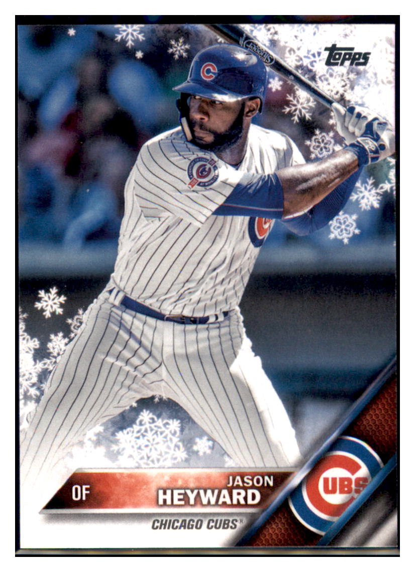 2016 Topps Holiday Jason Heyward Chicago Cubs #HMW4 Baseball card MATV2_1a simple Xclusive Collectibles