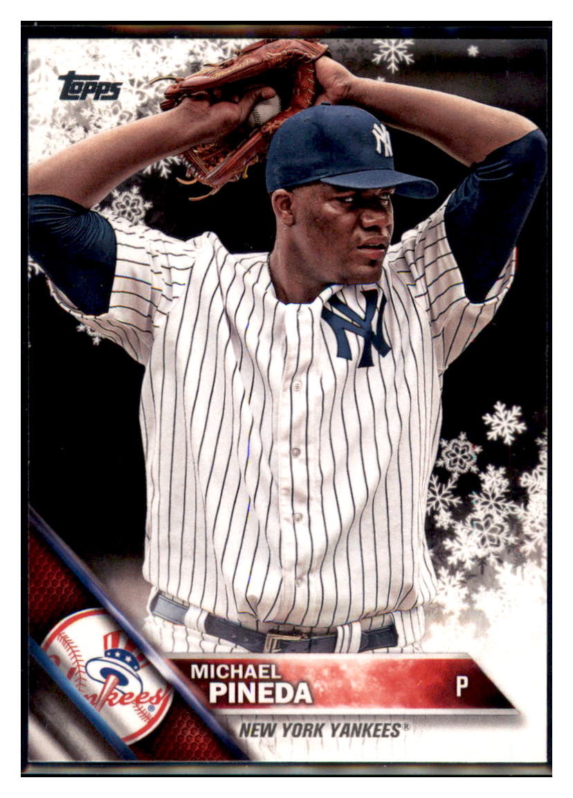 2016 Topps Holiday Michael Pineda  New York Yankees #HMW142 Baseball card   MATV2 simple Xclusive Collectibles