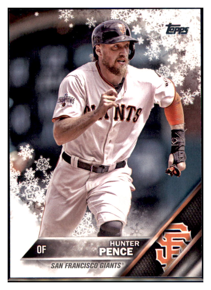 2016 Topps Holiday Hunter Pence San Francisco Giants #HMW157 Baseball
card MATV2_1b simple Xclusive Collectibles