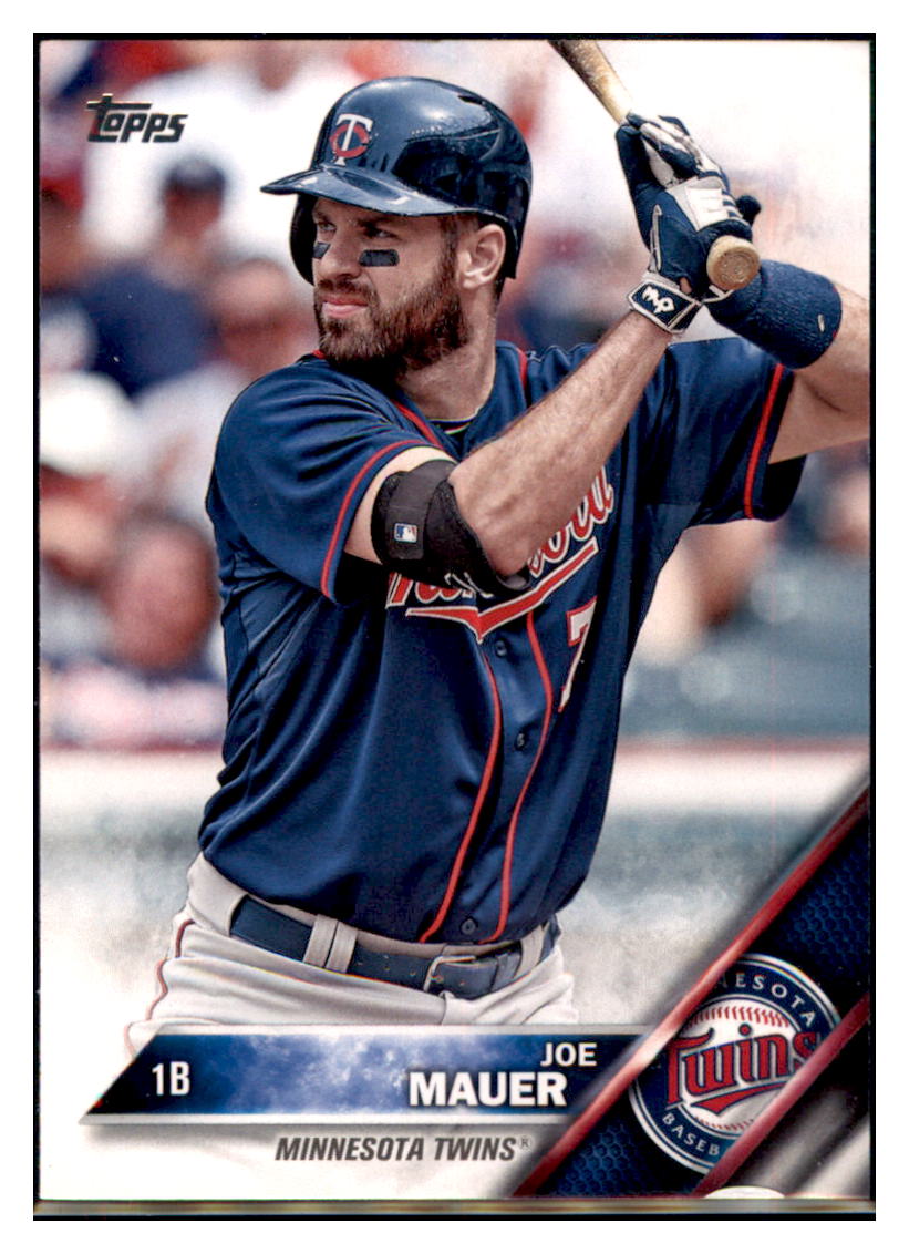 2016 Topps Joe Mauer  Minnesota Twins #286 Baseball card   MATV2 simple Xclusive Collectibles