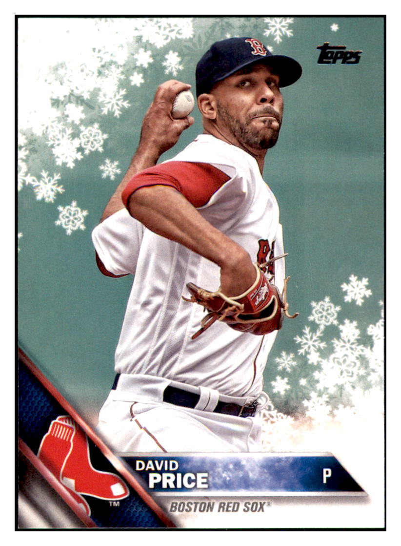 2016 Topps Holiday David Price  Boston Red Sox #HMW56 Baseball card   MATV2 simple Xclusive Collectibles
