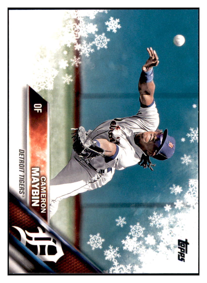 2016 Topps Holiday Cameron Maybin Detroit Tigers #HMW139 Baseball card MATV2_1a simple Xclusive Collectibles