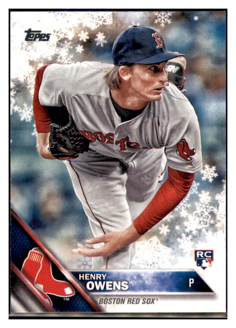 2016 Topps Chrome Henry Owens Boston Red Sox #133 Baseball card MATV2 simple Xclusive Collectibles