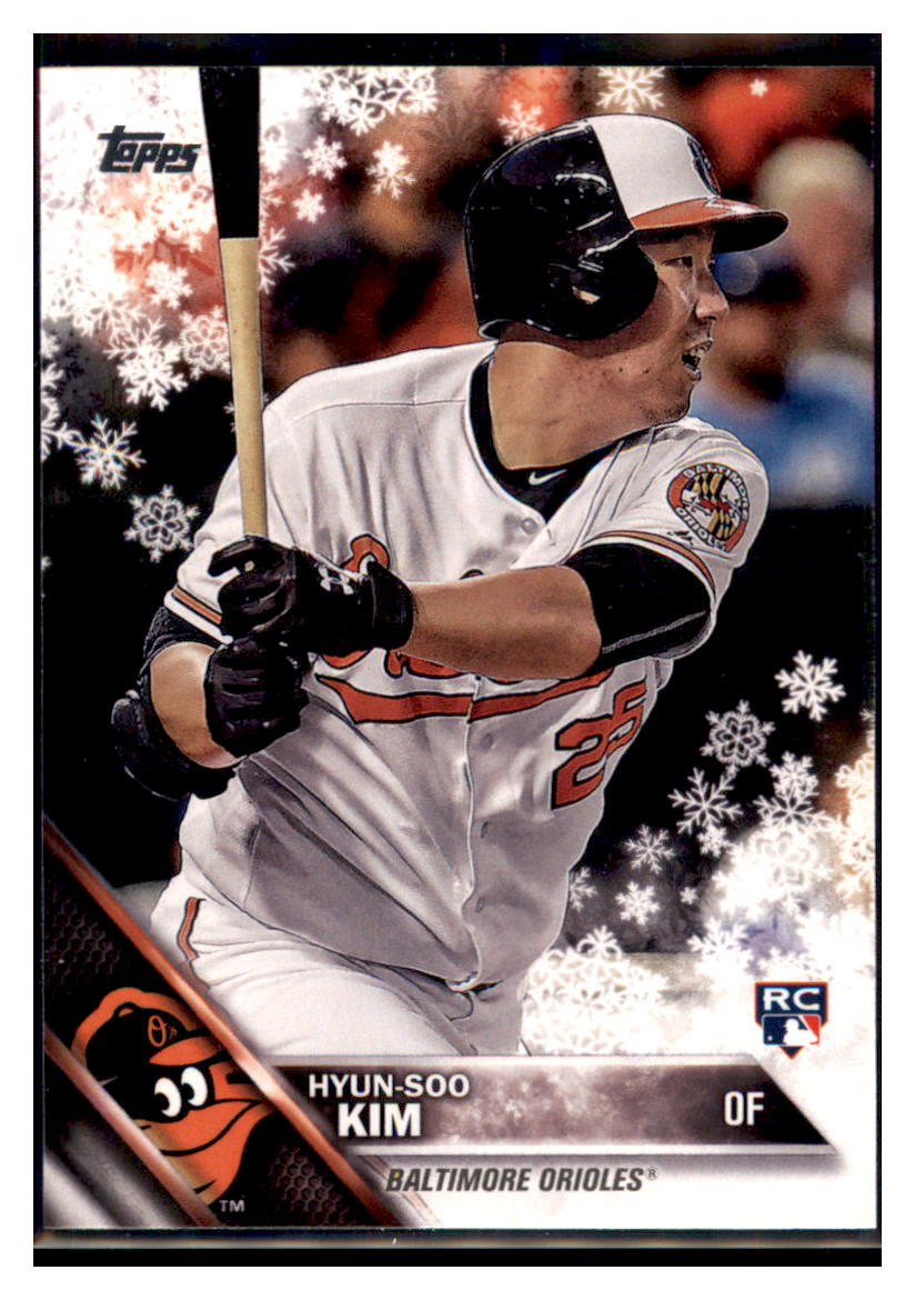 2016 Topps Holiday Hyun-Soo Kim  Baltimore Orioles #HMW89 Baseball card   MATV2 simple Xclusive Collectibles