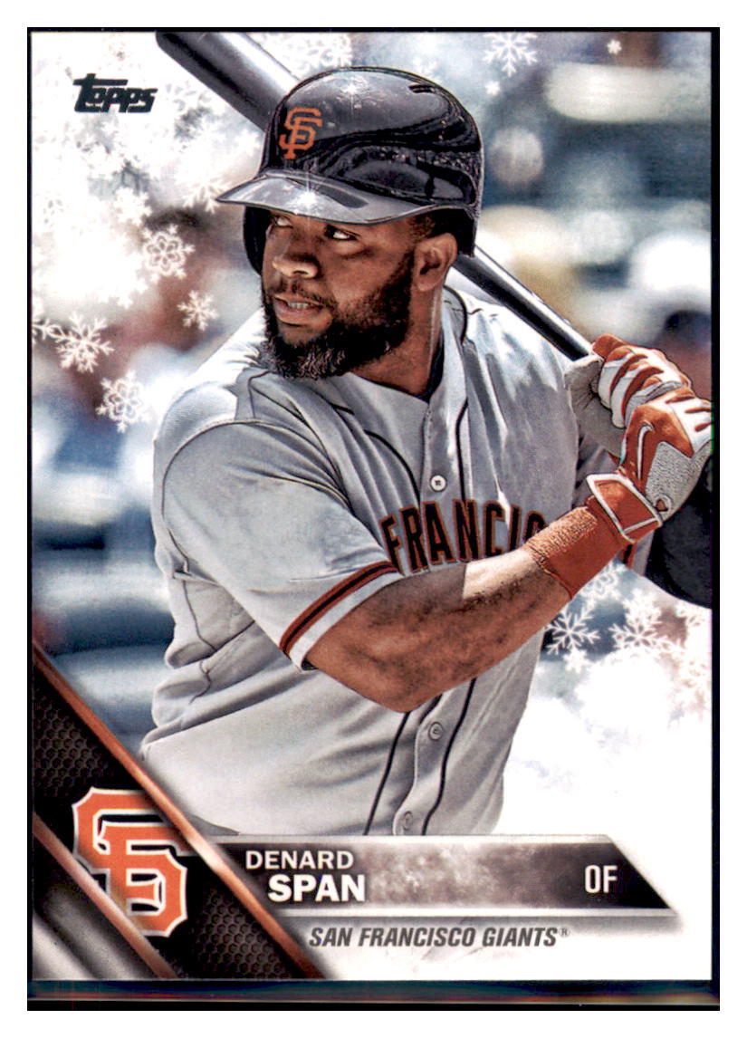 2016 Topps Holiday Denard Span San Francisco Giants #HMW113 Baseball
card MATV2 simple Xclusive Collectibles
