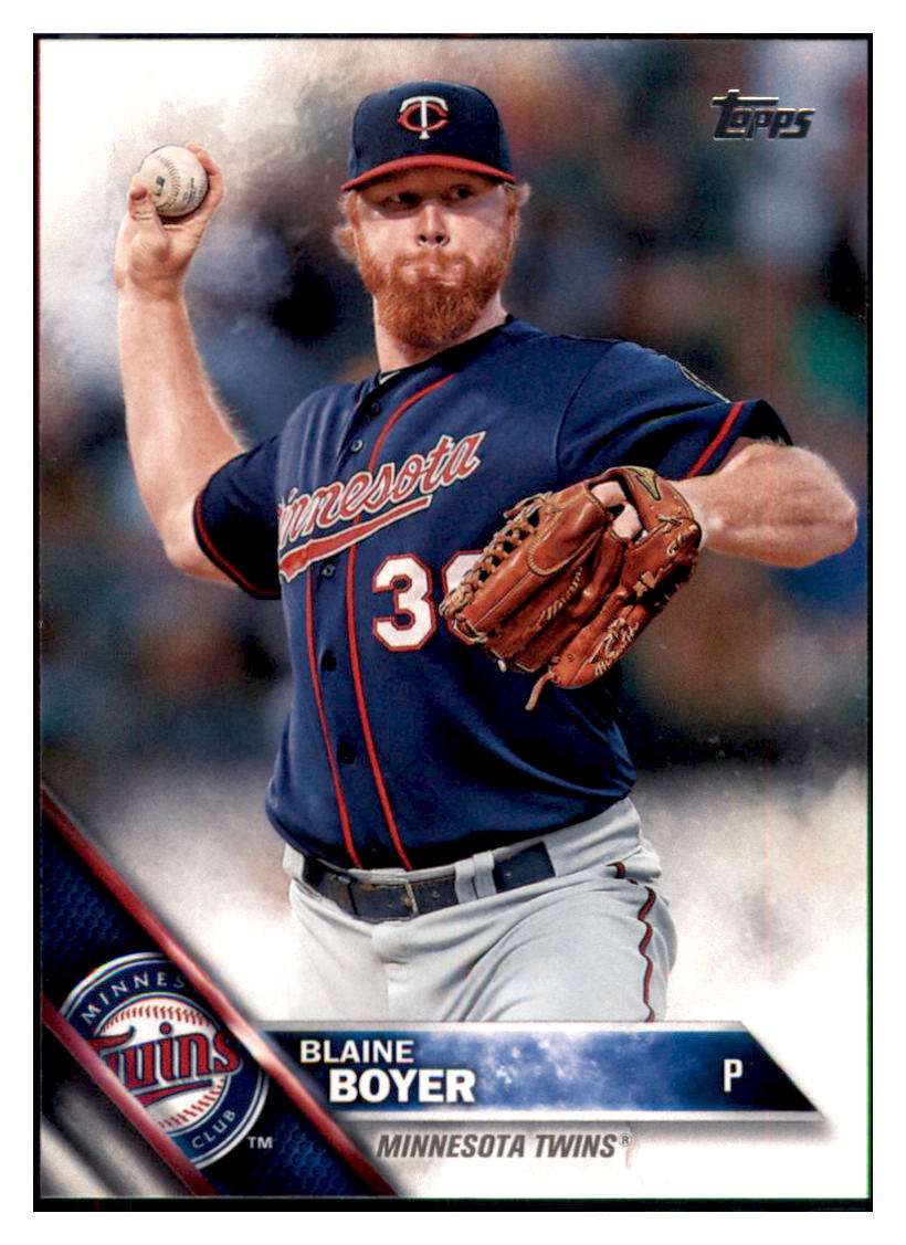 2016 Topps Blaine Boyer  Minnesota Twins #235 Baseball card   MATV2 simple Xclusive Collectibles