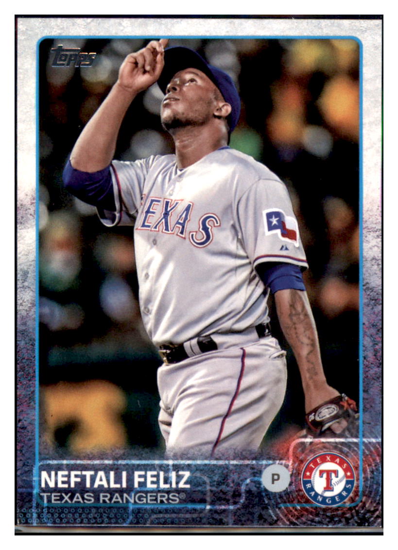 2015 Topps Neftali Feliz  Texas Rangers #645a Baseball card   MATV2 simple Xclusive Collectibles