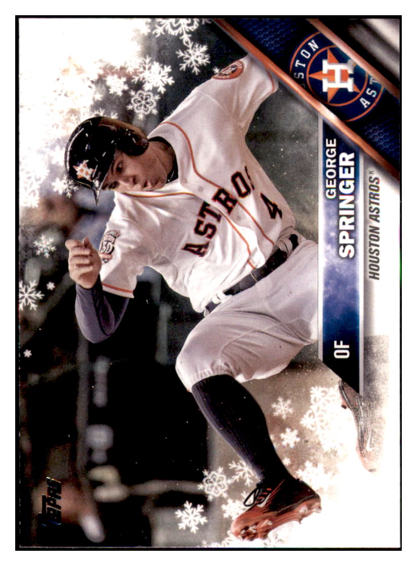 2016 Topps Holiday George Springer Houston Astros #HMW7 Baseball card MATV2_1c simple Xclusive Collectibles