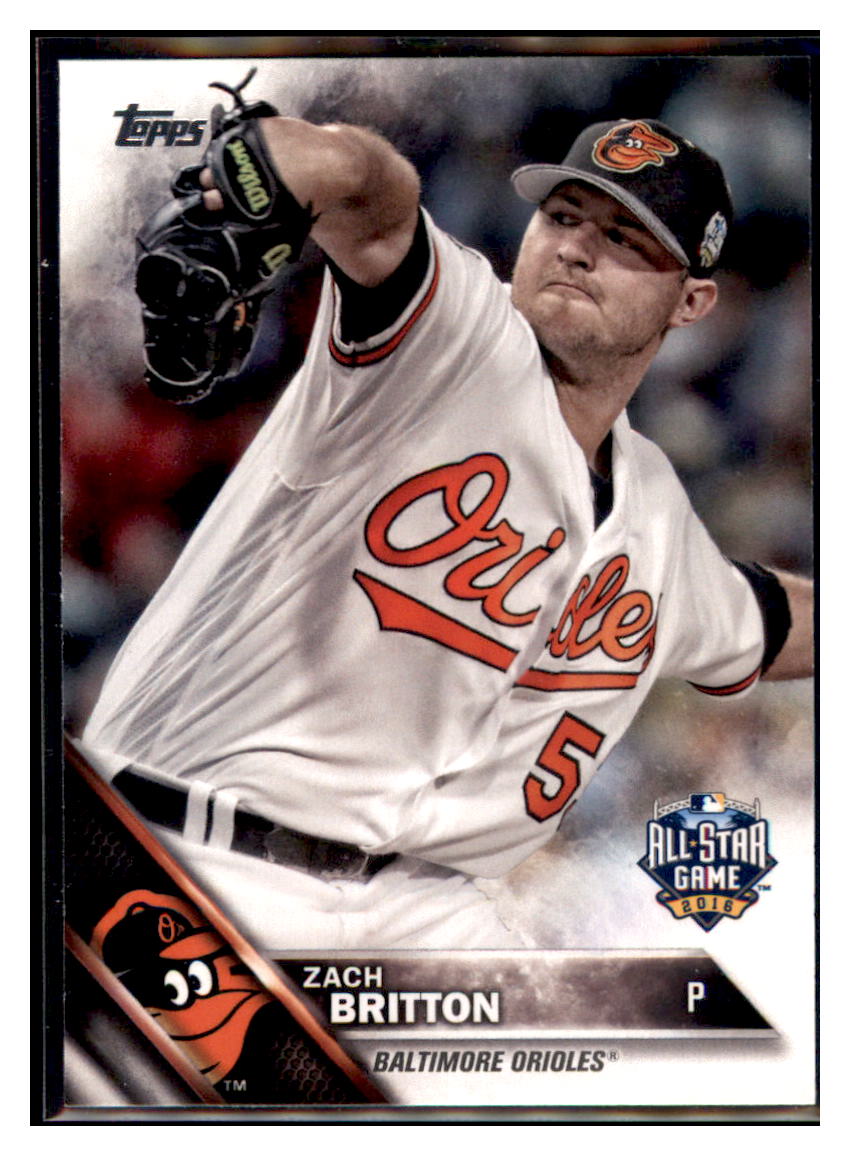 2016 Topps Update Zach Britton Baltimore Orioles #US222a Baseball
card MATV2 simple Xclusive Collectibles