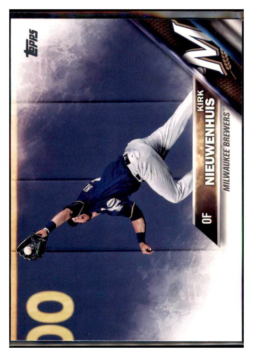 2016 Topps Update Kirk Nieuwenhuis  Milwaukee Brewers #US263 Baseball card   MATV2 simple Xclusive Collectibles