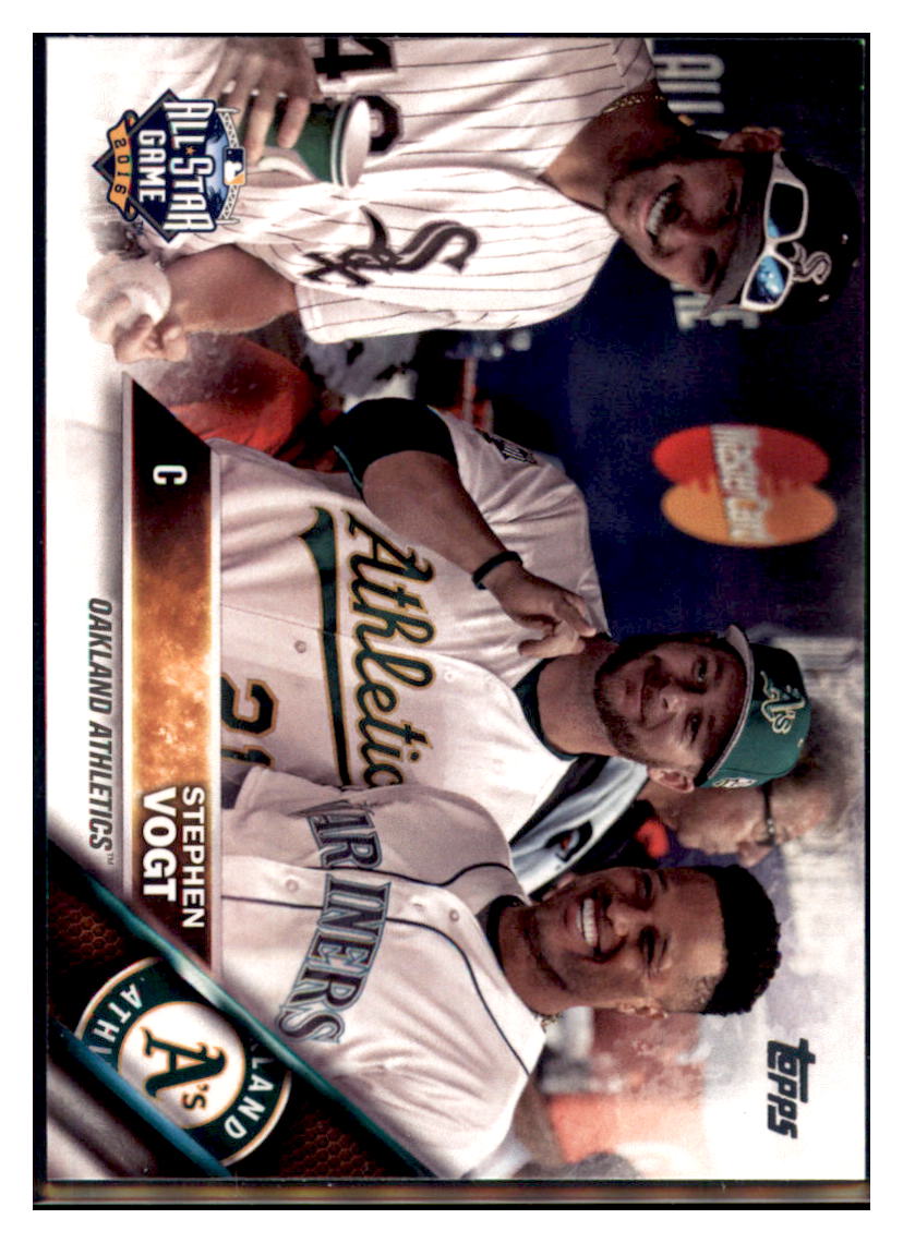 2016 Topps Update Stephen Vogt Oakland Athletics #US86 Baseball card MATV2 simple Xclusive Collectibles