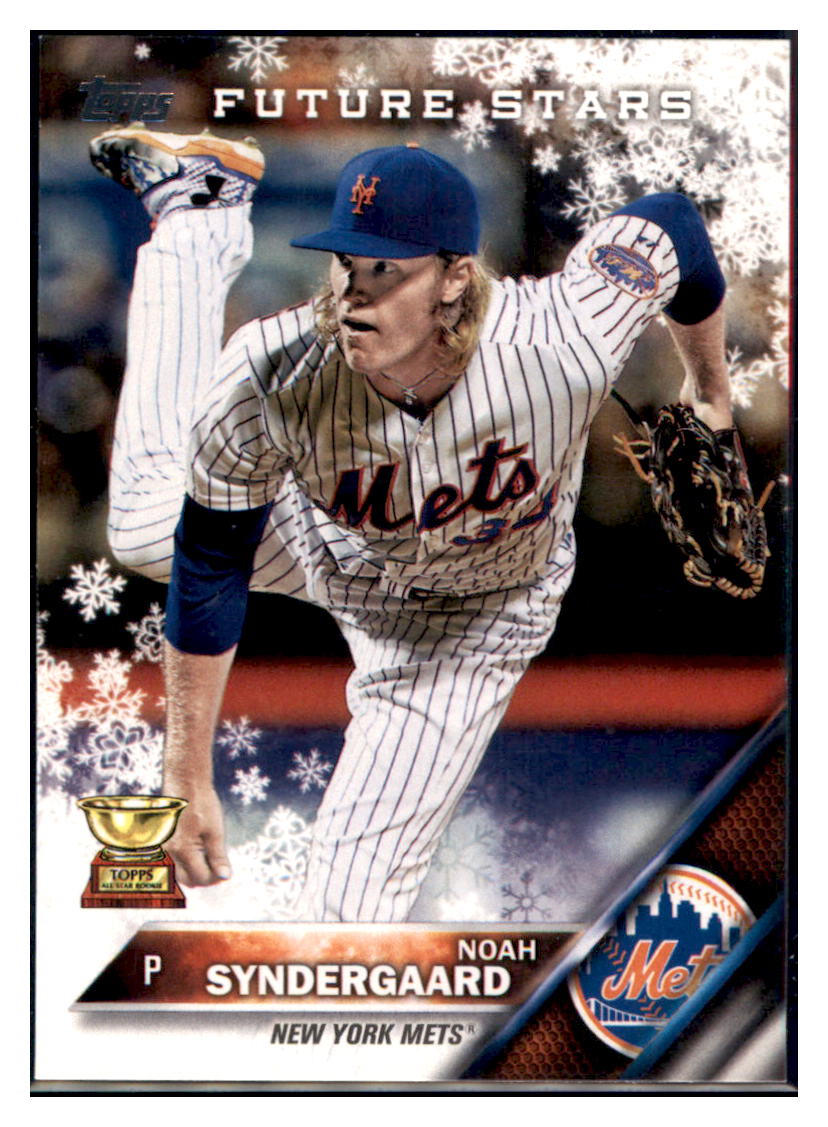 2016 Topps Holiday Noah Syndergaard New York Mets #HMW25 Baseball card MATV2_1a simple Xclusive Collectibles