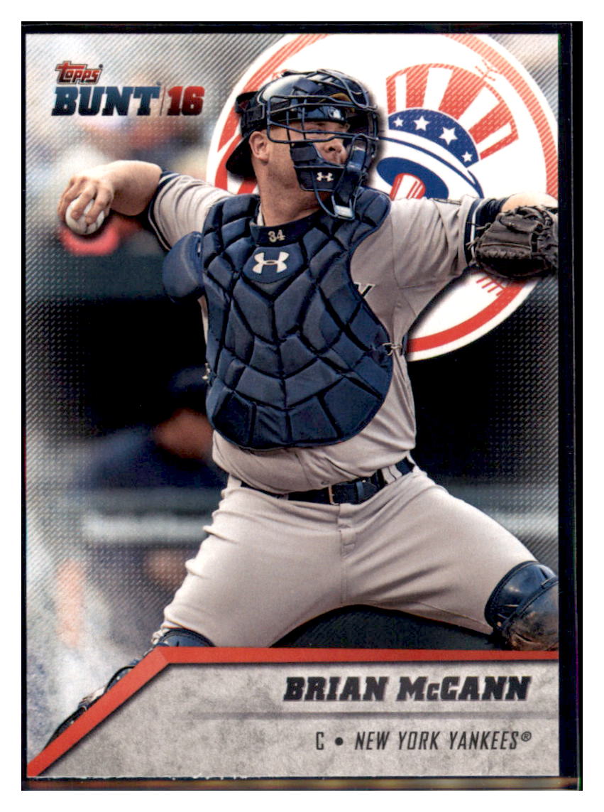 2016 Topps Bunt Brian McCann  New York Yankees #108 Baseball card   MATV2 simple Xclusive Collectibles