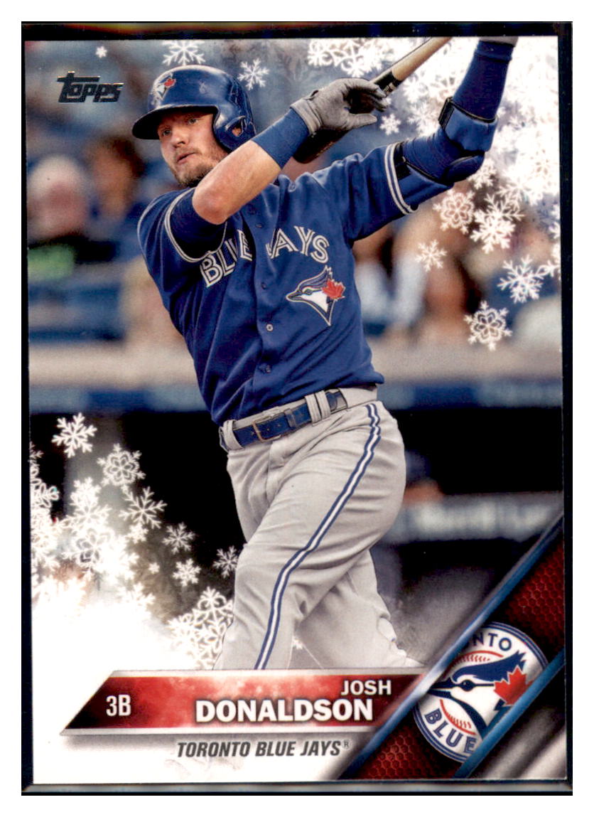 2016 Topps Holiday Josh Donaldson Toronto Blue Jays #HMW80 Baseball card MATV2 simple Xclusive Collectibles