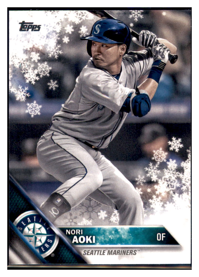 2016 Topps Nori Aoki  Seattle Mariners #386 Baseball card   MATV2 simple Xclusive Collectibles