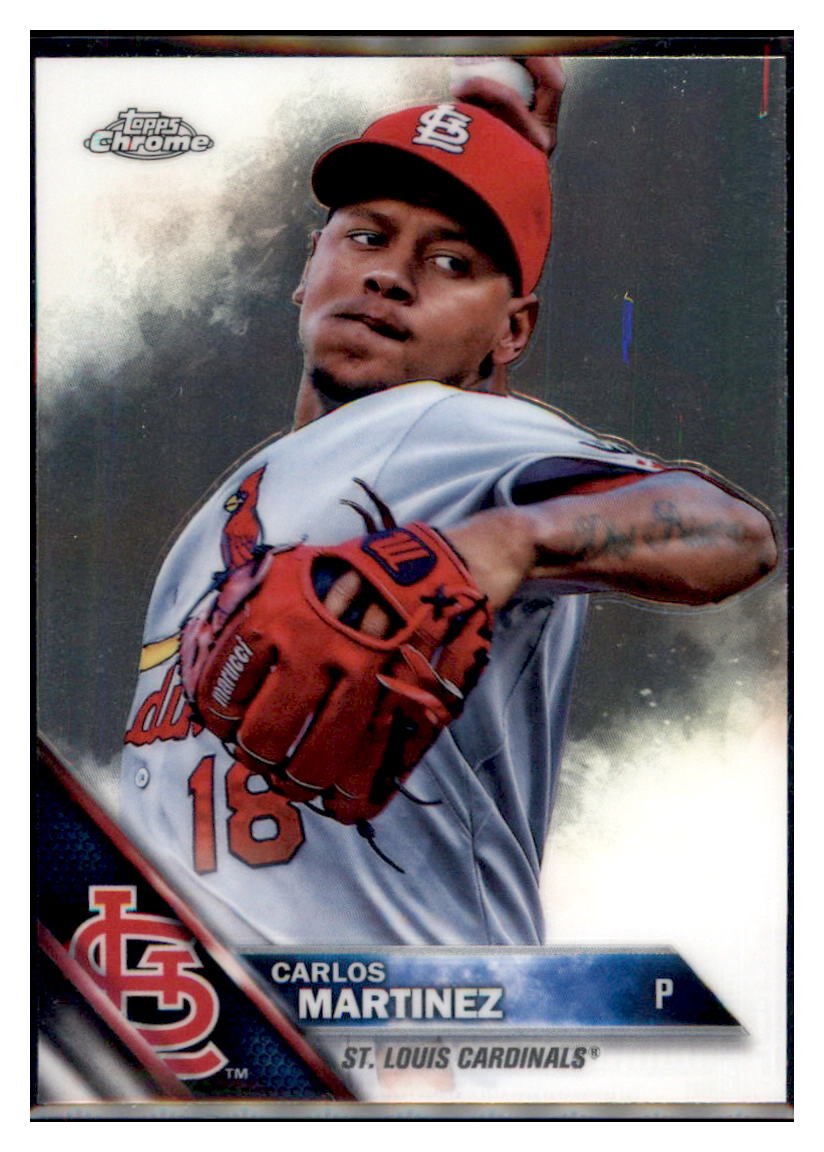 2016 Topps Chrome Carlos Martinez  St. Louis Cardinals #60 Baseball card   MATV2 simple Xclusive Collectibles