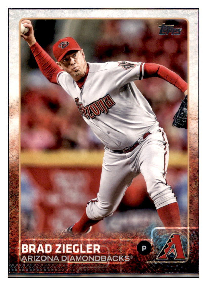 2015 Topps Brad Ziegler  Arizona Diamondbacks #528 Baseball
  card   MATV2 simple Xclusive Collectibles