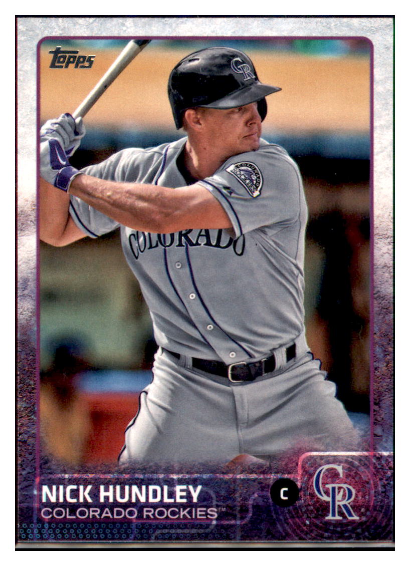2015 Topps Nick Hundley  Colorado Rockies #680 Baseball card   MATV2 simple Xclusive Collectibles