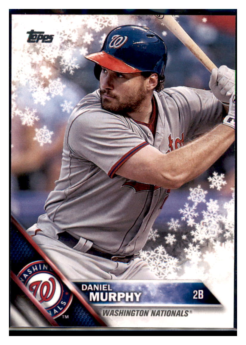 2016 Topps Holiday Daniel Murphy Washington Nationals #HMW111 Baseball
card MATV2 simple Xclusive Collectibles
