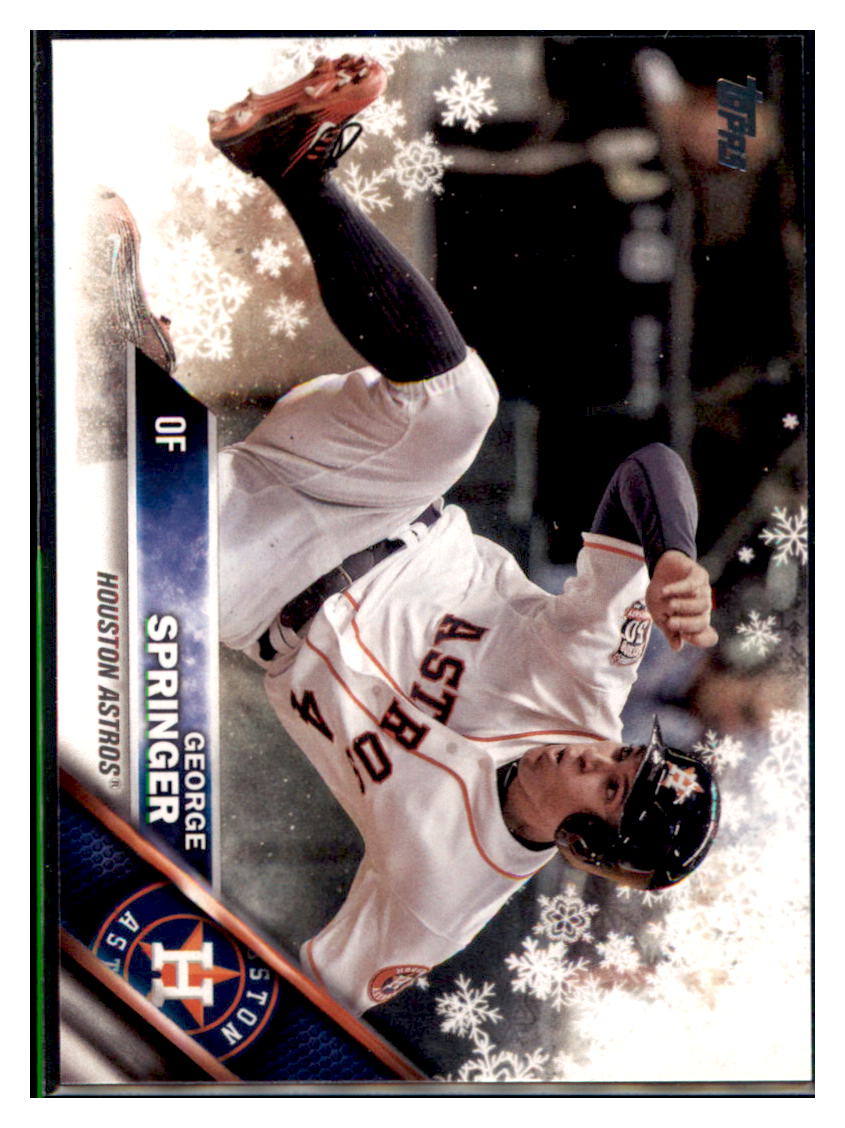 2016 Topps Holiday George Springer Houston Astros #HMW7 Baseball card MATV2_1b simple Xclusive Collectibles