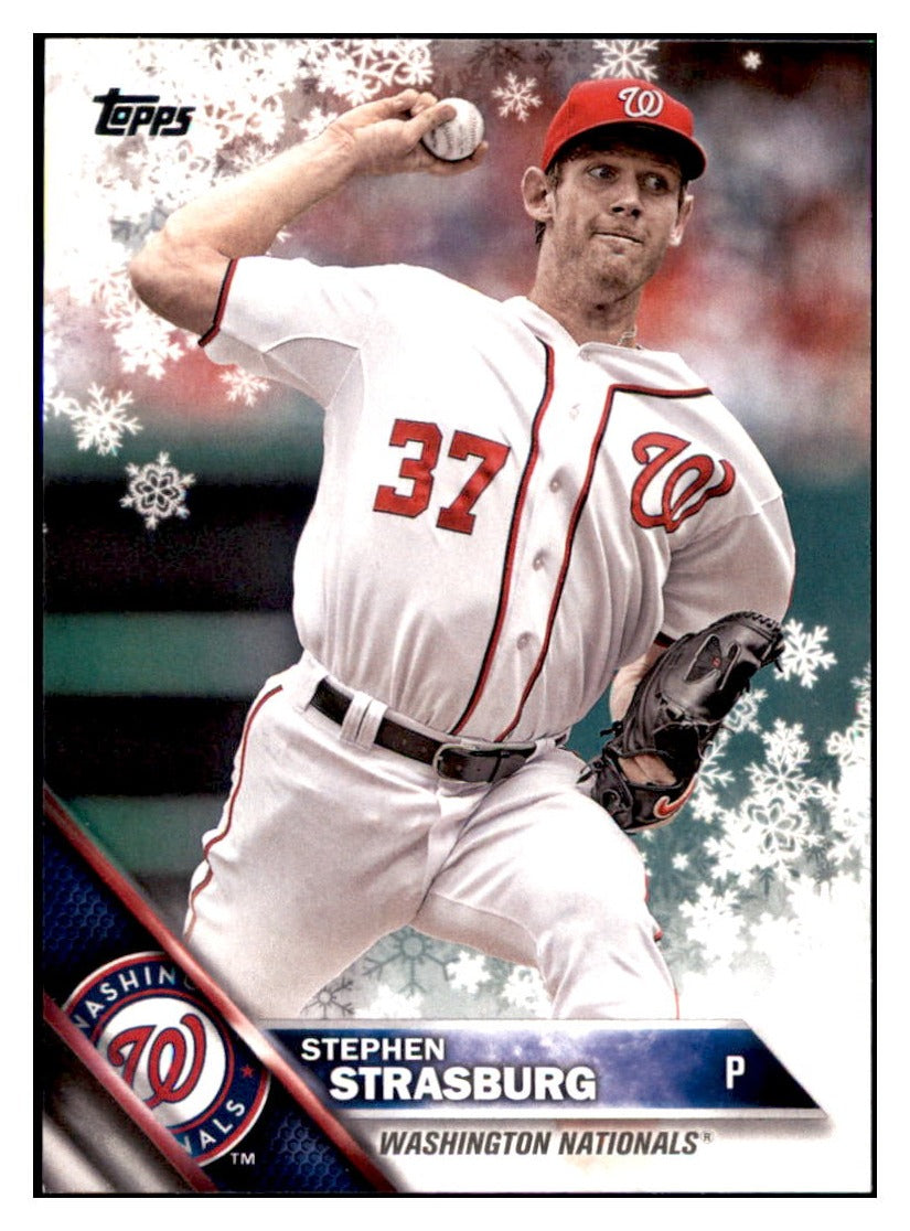 2016 Topps Chrome Stephen Strasburg Washington Nationals #40 Baseball card MATV2 simple Xclusive Collectibles