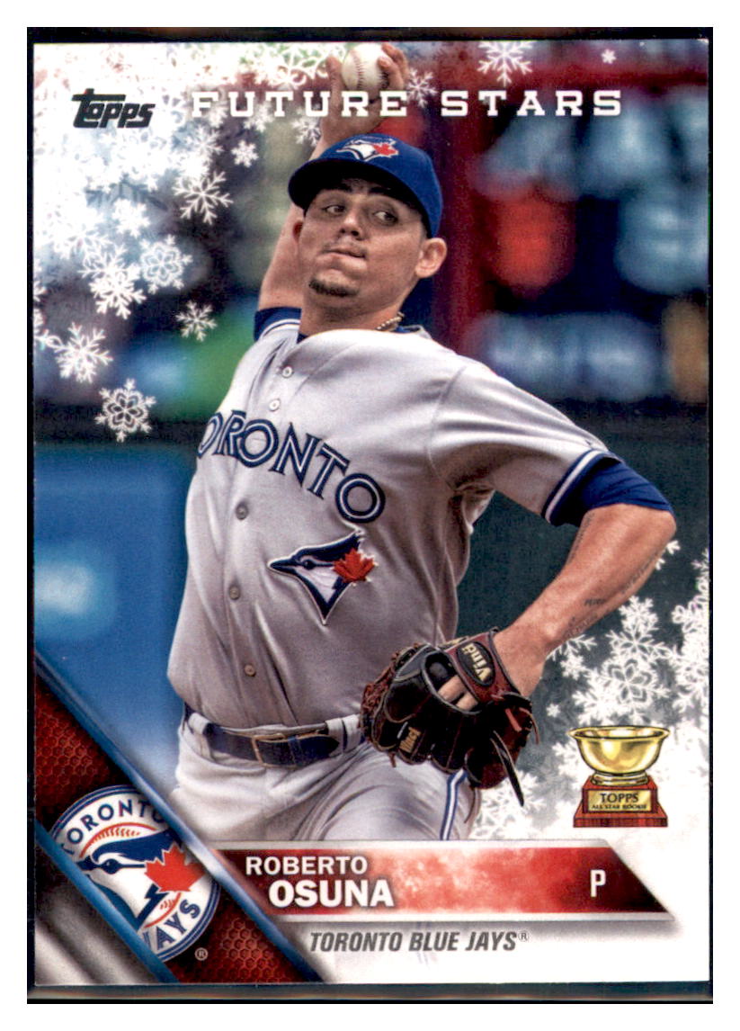 2016 Topps Holiday Roberto Osuna Toronto Blue Jays #HMW166 Baseball
card MATV2 simple Xclusive Collectibles
