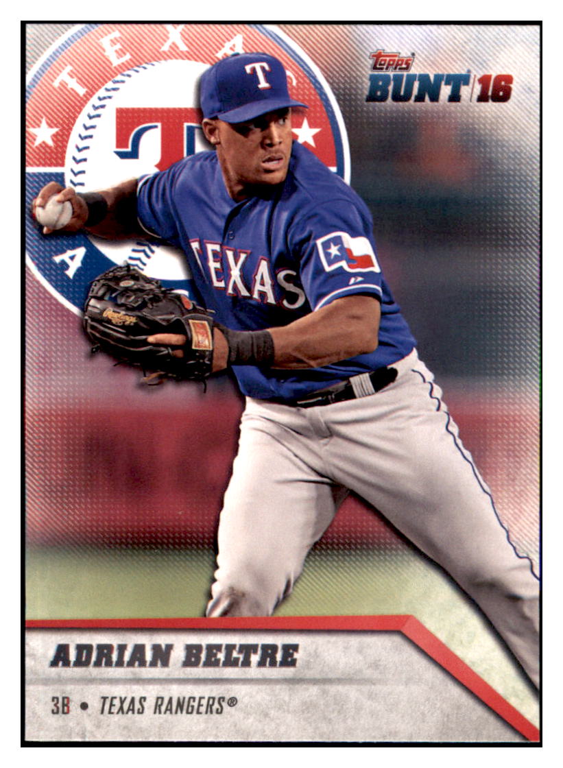 2016 Topps Bunt Adrian Beltre  Texas Rangers #64 Baseball card   MATV2 simple Xclusive Collectibles