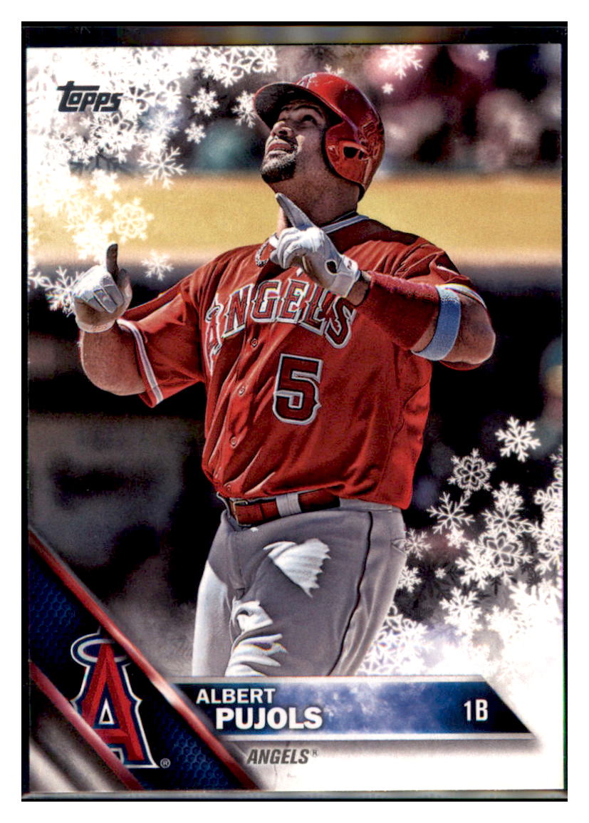 2016 Topps Holiday Albert Pujols Los Angeles Angels #HMW164 Baseball
card MATV2_1a simple Xclusive Collectibles