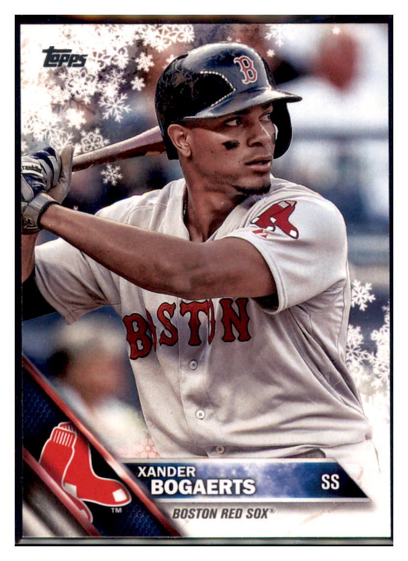 2016 Topps Holiday Xander Bogaerts  Boston Red Sox #HMW104 Baseball card   MATV2 simple Xclusive Collectibles