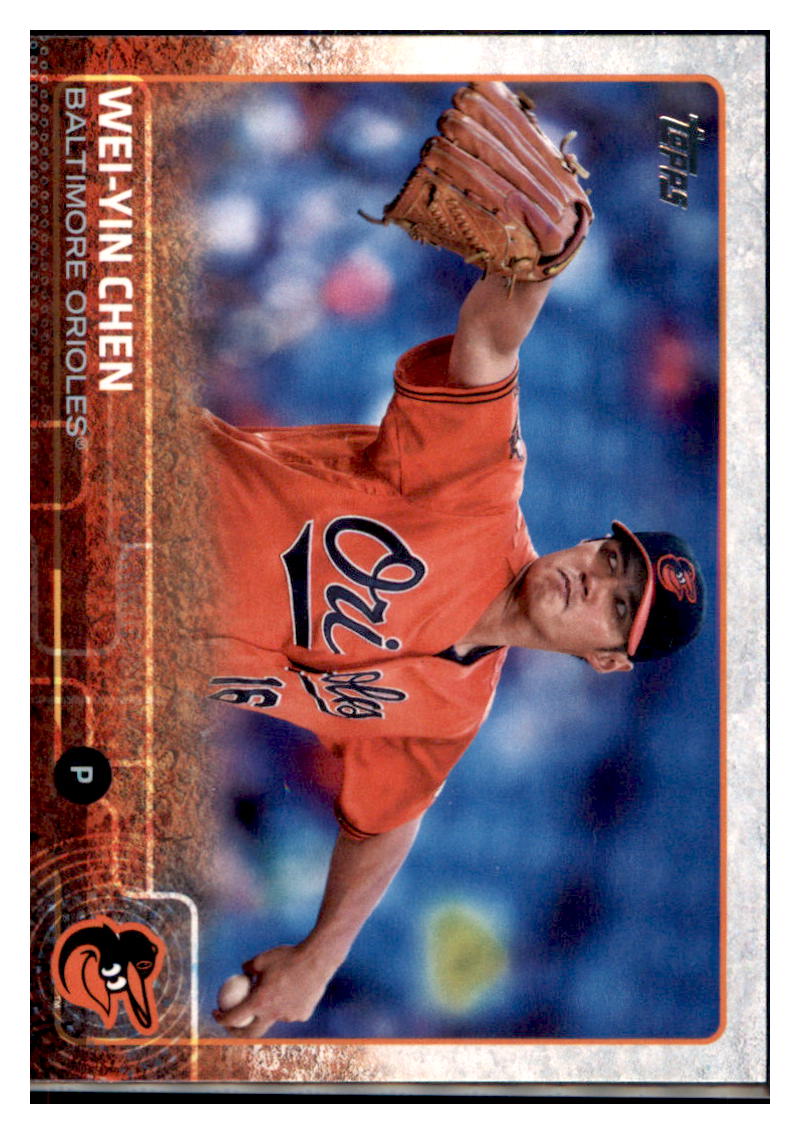 2015 Topps Wei-Yin Chen  Baltimore Orioles #582 Baseball card   MATV2 simple Xclusive Collectibles