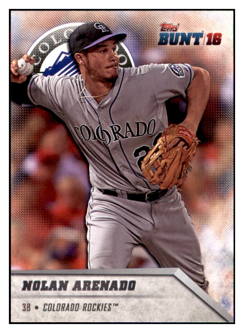 2016 Topps Bunt Nolan Arenado Colorado Rockies #116 Baseball card MATV2 simple Xclusive Collectibles