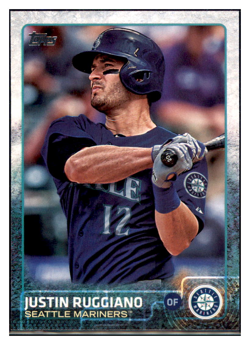 2015 Topps Justin Ruggiano  Seattle Mariners #384 Baseball card   MATV2 simple Xclusive Collectibles