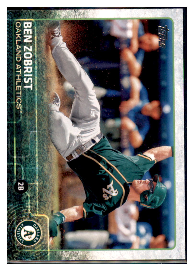2015 Topps Ben Zobrist  Oakland Athletics #386 Baseball card   MATV2 simple Xclusive Collectibles