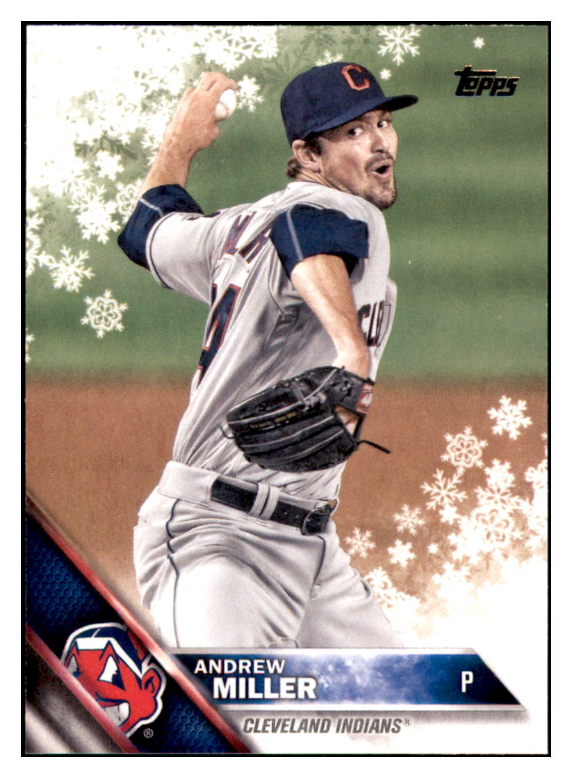 2016 Topps Holiday Andrew Miller  Cleveland Indians #HMW35 Baseball card   MATV2_1c simple Xclusive Collectibles