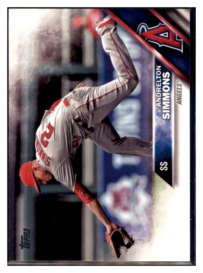 2016 Topps Update Andrelton Simmons Los Angeles Angels #US142 Baseball
card MATV2 simple Xclusive Collectibles