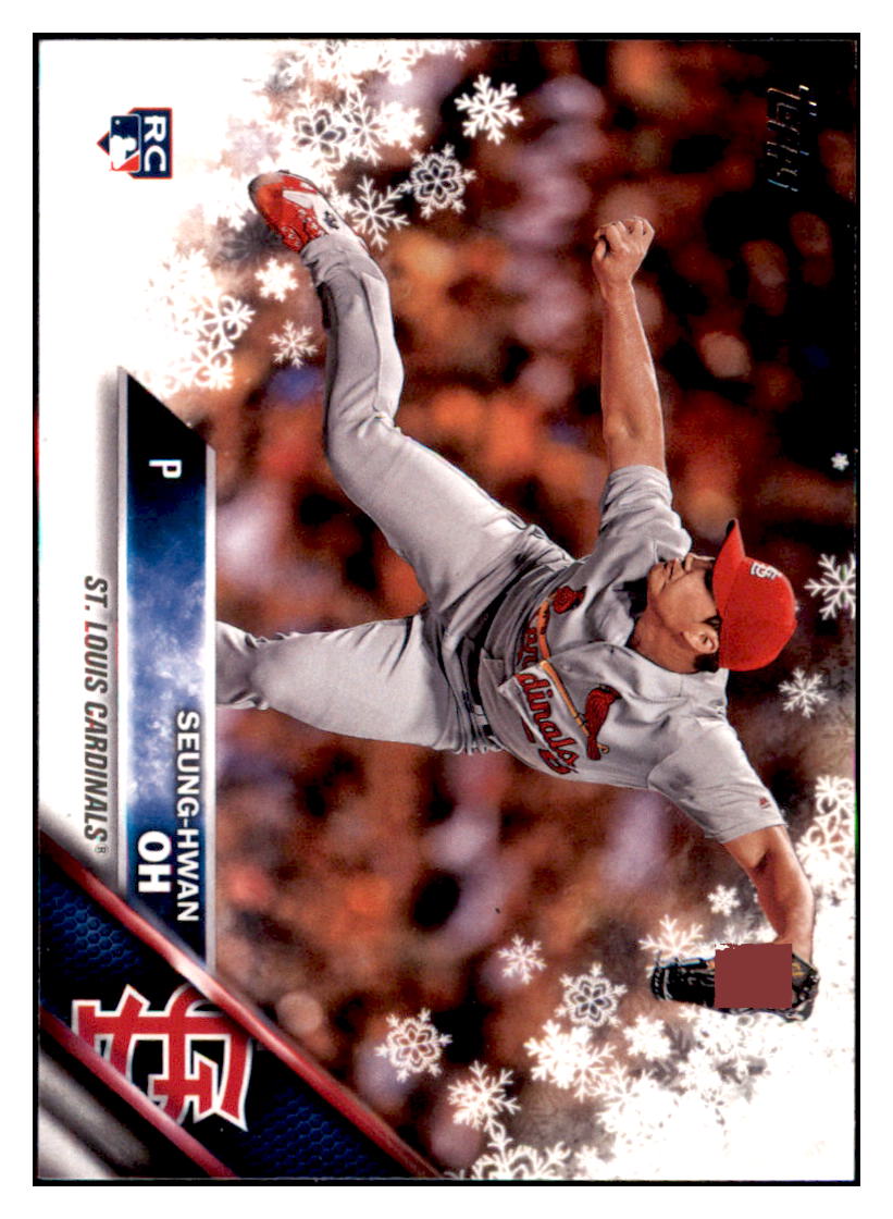 2016 Topps Holiday Seung-Hwan Oh  St. Louis Cardinals #HMW33 Baseball
  card   MATV2 simple Xclusive Collectibles