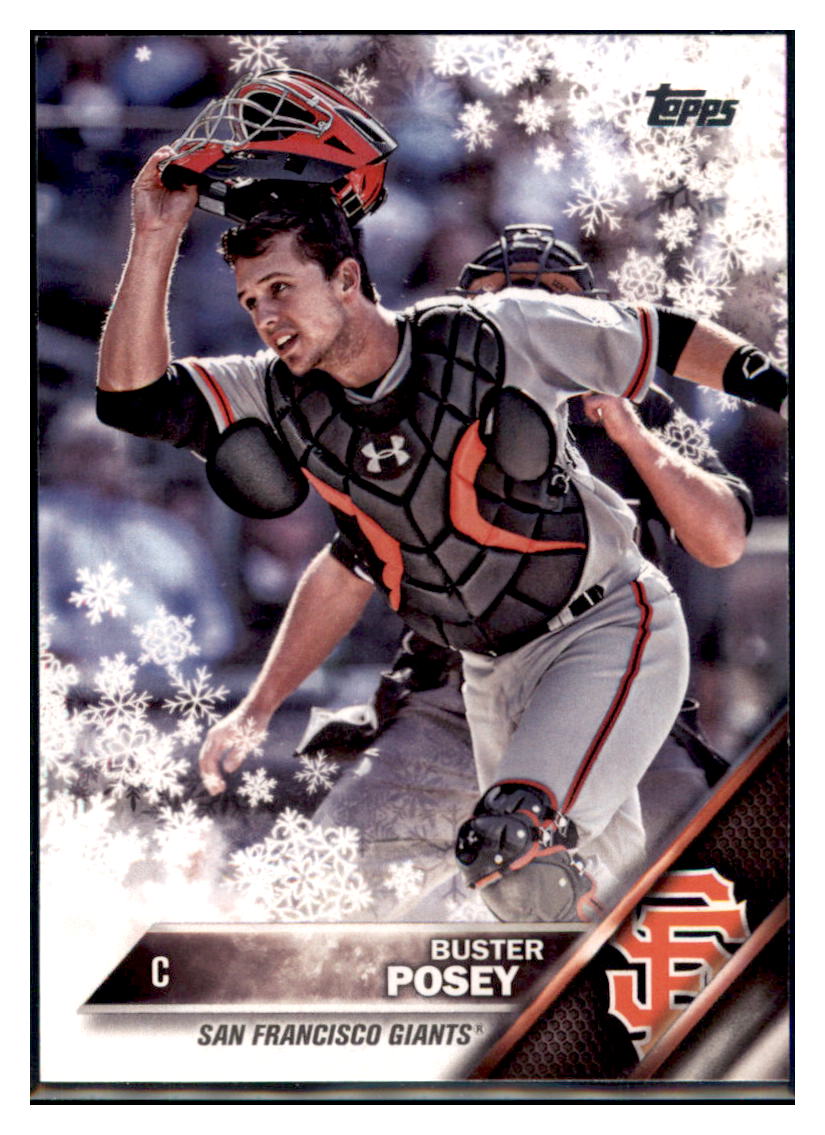 2016 Topps Holiday Buster Posey San Francisco Giants #HMW161 Baseball
card MATV2_1b simple Xclusive Collectibles