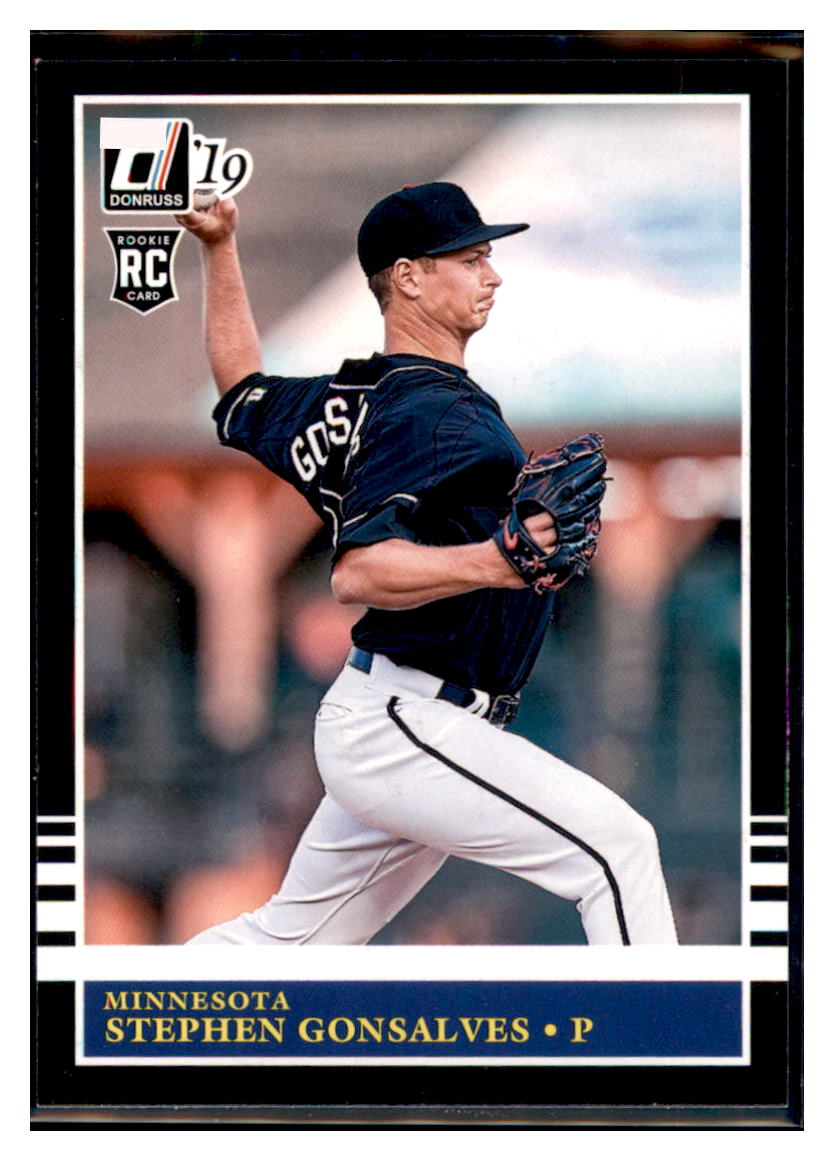 2019 Donruss Stephen Gonsalves Minnesota Twins #218b Baseball card MATV2 simple Xclusive Collectibles