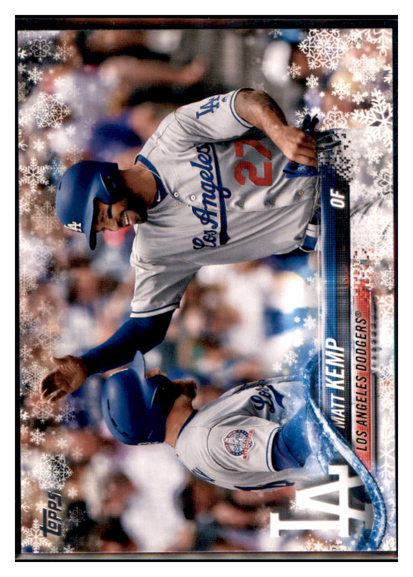 2018 Topps Holiday Matt Kemp Los Angeles Dodgers #HMW113 Baseball
card MATV2 simple Xclusive Collectibles