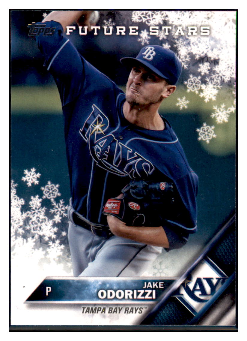 2016 Topps Holiday Jake Odorizzi  Tampa Bay Rays #HMW41 Baseball card   MATV2 simple Xclusive Collectibles