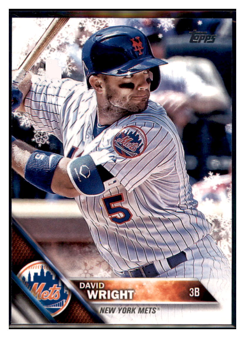 2016 Topps Holiday David Wright  New York Mets #HMW198 Baseball card   MATV2 simple Xclusive Collectibles