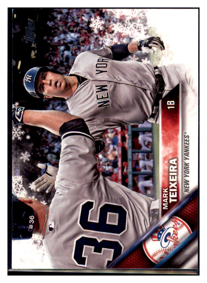 2016 Topps Holiday Mark Teixeira  New York Yankees #HMW65 Baseball card   MATV2_1a simple Xclusive Collectibles