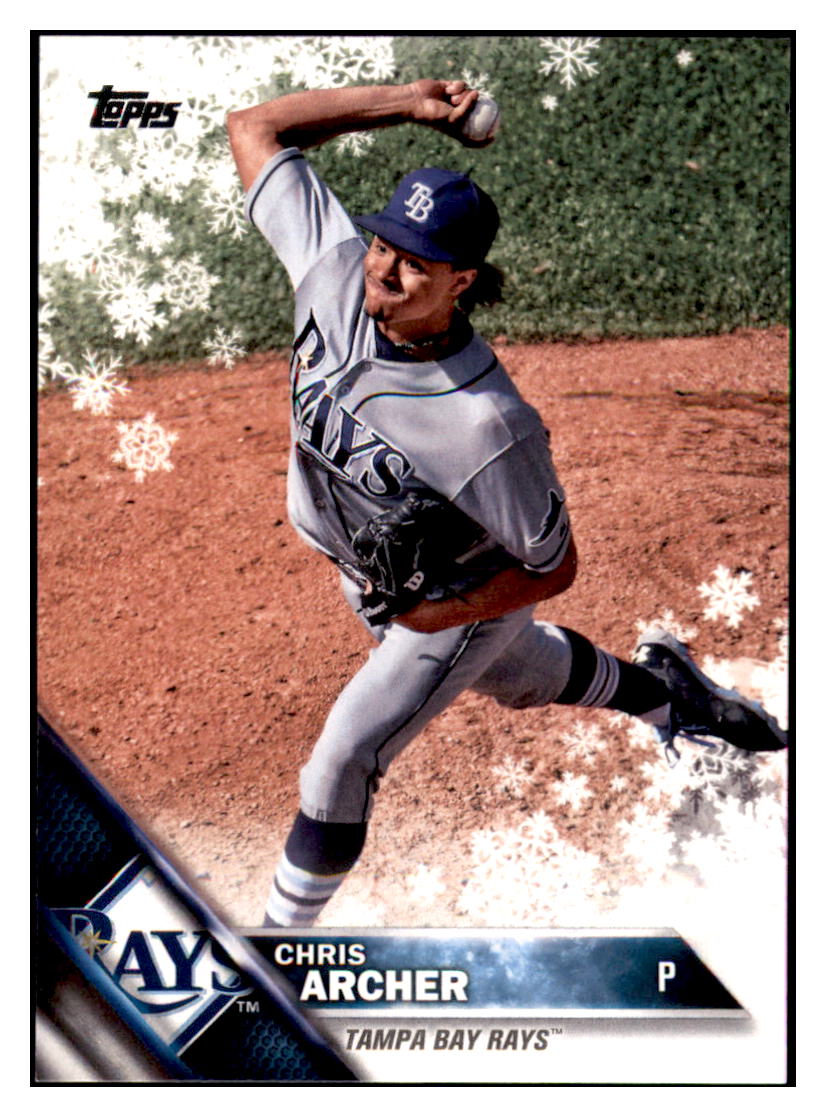 2016 Topps Holiday Chris Archer  Tampa Bay Rays #HMW160 Baseball card   MATV2_1a simple Xclusive Collectibles