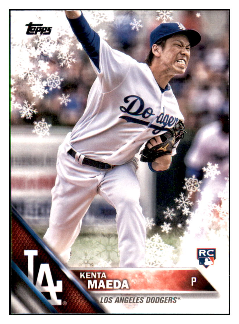 2016 Topps Holiday Kenta Maeda Los Angeles Dodgers #HMW149 Baseball
card MATV2 simple Xclusive Collectibles